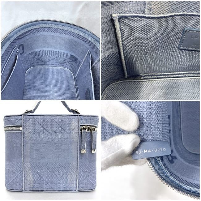 Christian Dior Handbag Vanity Bag Light Blue